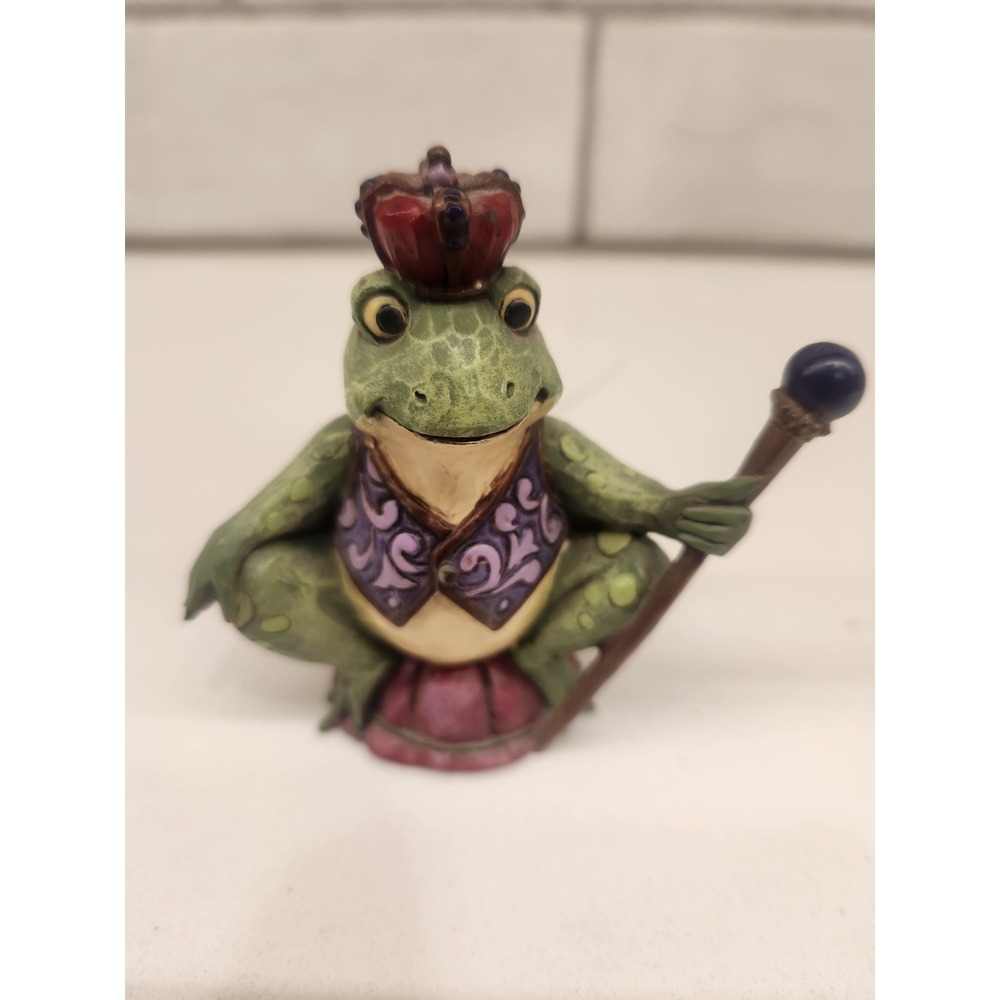 Jim Shore Heartwood Creek Mini Frog Prince King With Crown, 3-Inch 4021440 - Picture 2 of 9